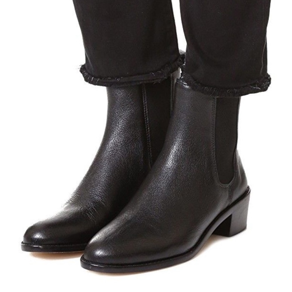 Loeffler Randall Black Leather Carmen Chelsea Boot | 7.5